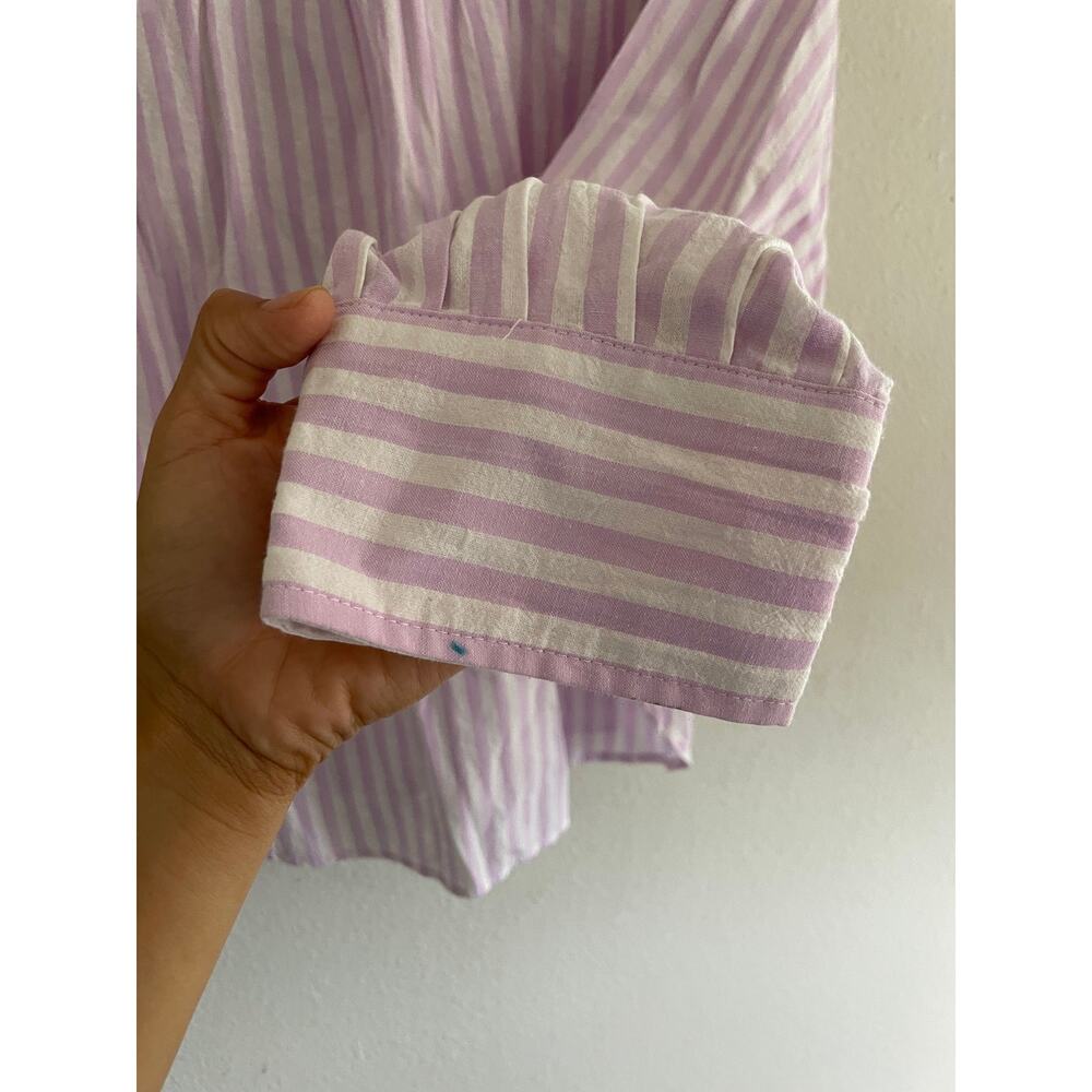 In February Striped Button Down Shirt size L - Picture 4 of 4